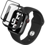 imak シリコンウォッチバンド PCフレーム＆強化ガラスフィルム、Apple Watch SE 2022 40mm用、Apple Watch SE 2022 44mm用