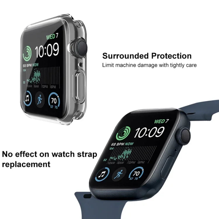 imak UX-3 Series TPU Protective Case, For Apple Watch SE 2023 40mm / Series 4/5/6/SE 1/2/3 40mm, For Apple Watch SE 2023 44mm / Series 4/5/6/SE 1/2/3 44mm