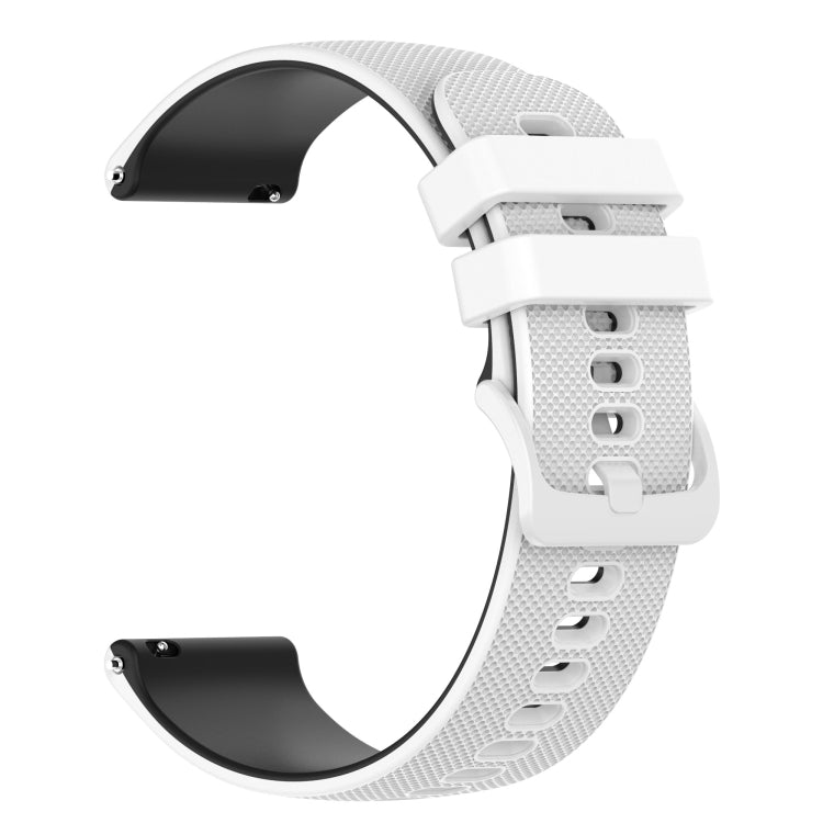 Small Plaid Texture Two-color Silicone Watch Band, For Suunto 5 Peak