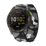 Hook And Loop Fastener Nylon Watch Band, For Garmin Fenix 7, For Garmin Fenix 7X