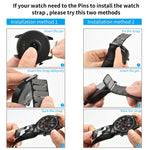 Hook And Loop Fastener Nylon Watch Band, For Garmin Fenix 7, For Garmin Fenix 7X