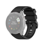 For Garmin Fenix 6X 26mm Quick Release Official Texture Wrist Strap Watchband, with Plastic Button, with Metal Button