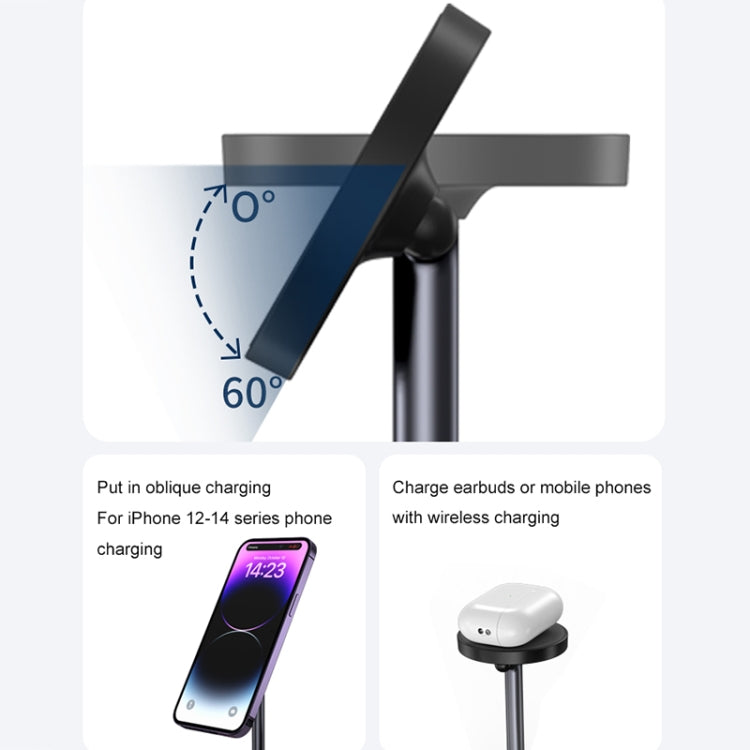 WA22 3イン1 マグネティックワイヤレス充電器 電話ホルダー、WA22