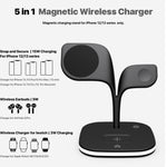 YM-UD22 15W 5イン1 マグネティックワイヤレス充電器 スタンド機能付き