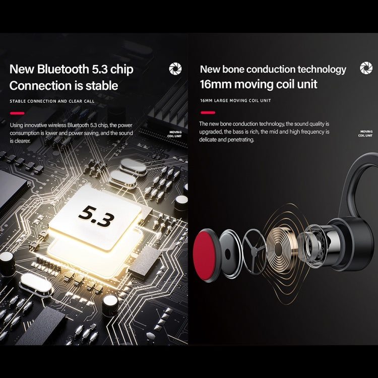 Lenovo X3 Pro 骨伝導ワイヤレスBluetooth 5.3 スポーツイヤホン マイク付き