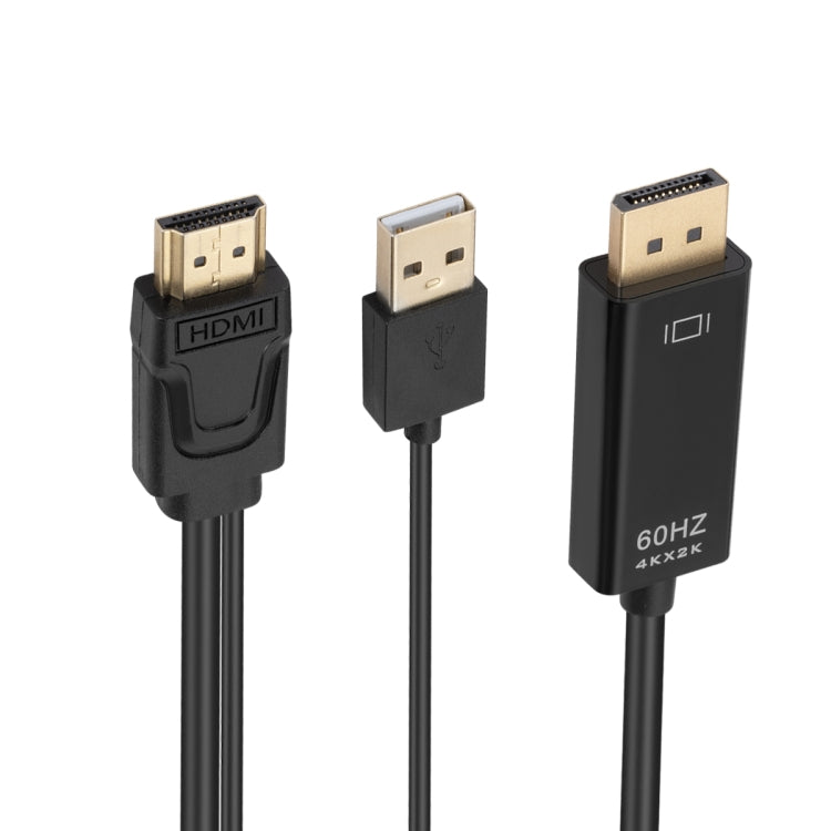 電源付きHDMIからUSB＋DisplayPortアダプターケーブル、長さ：1.8m、180cm