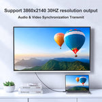 電源付きHDMIからUSB＋DisplayPortアダプターケーブル、長さ：1.8m、180cm