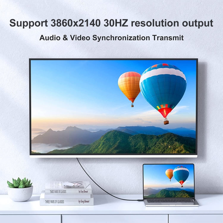 電源付きHDMIからUSB＋DisplayPortアダプターケーブル、長さ：1.8m、180cm