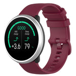 For Polar Ignite 20mm Small Plaid Texture Silicone Wrist Strap Watchband, 20mm