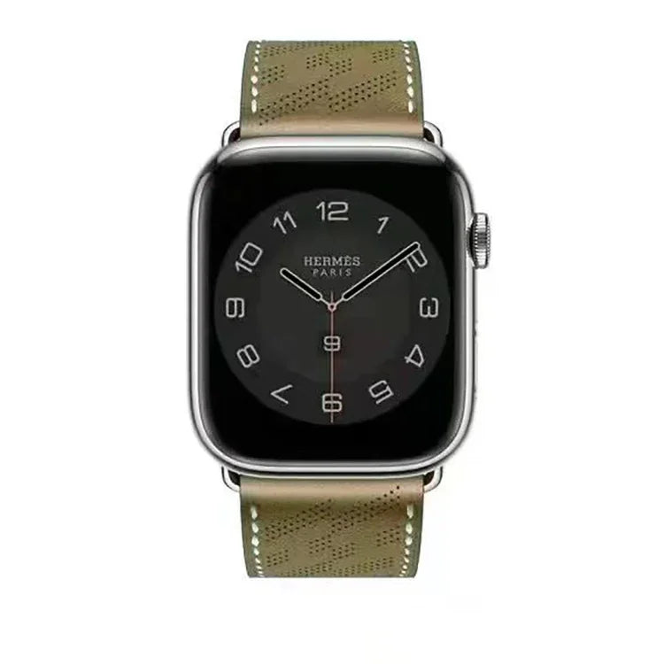 マイクロポーラスレザー製ストラップ、Apple Watch Ultra 49mm / シリーズ8＆7 45mm / SE 2＆6＆SE＆5＆4 44mm / 3＆2＆1 42mm用、Apple Watch シリーズ8＆7 41mm / SE 2＆6＆SE＆5＆4 40mm / 3＆2＆1 38mm用