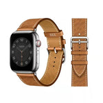 マイクロポーラスレザー製ストラップ、Apple Watch Ultra 49mm / シリーズ8＆7 45mm / SE 2＆6＆SE＆5＆4 44mm / 3＆2＆1 42mm用、Apple Watch シリーズ8＆7 41mm / SE 2＆6＆SE＆5＆4 40mm / 3＆2＆1 38mm用