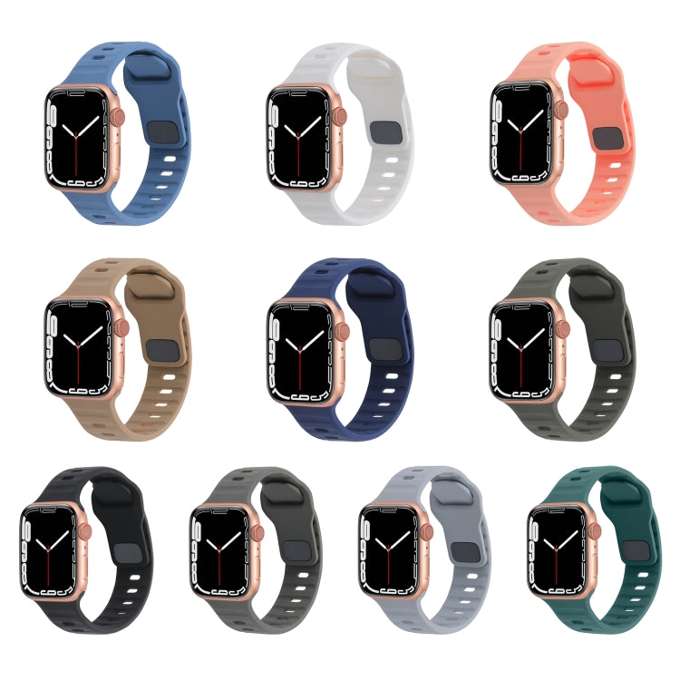 スポーツシリコンウォッチバンド、Apple Watch Ultra 49mm / シリーズ8＆7 45mm / SE 2＆6＆SE＆5＆4 44mm / 3＆2＆1 42mm用、Apple Watch シリーズ8＆7 41mm / SE 2＆6＆SE＆5＆4 40mm / 3＆2＆1 38mm用