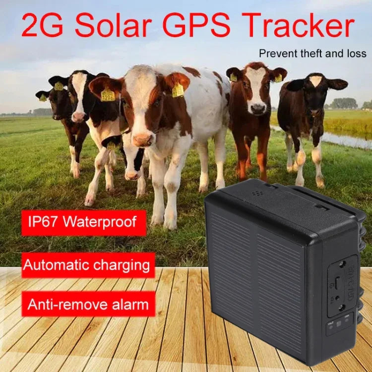 RF-V24 4GソーラーGPS追跡ロケーター家畜トラッカー、2Gメモリ付き、4Gメモリ付き