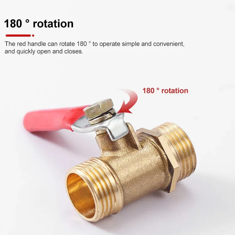 空気圧ホースコネクター銅製ボールバルブ、内側2バーブ8mm、内側2バーブ10mm、内側3バーブ8mm、内外1 1/8インチ、内外2 1/4インチ、内外3 3/8インチ、内外4 1/2インチ、ダブル内側1 1/8インチ