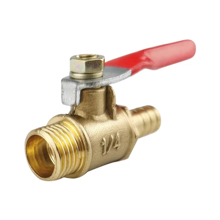 空気圧ホースコネクター銅製ボールバルブ、内側2バーブ8mm、内側2バーブ10mm、内側3バーブ8mm、内外1 1/8インチ、内外2 1/4インチ、内外3 3/8インチ、内外4 1/2インチ、ダブル内側1 1/8インチ
