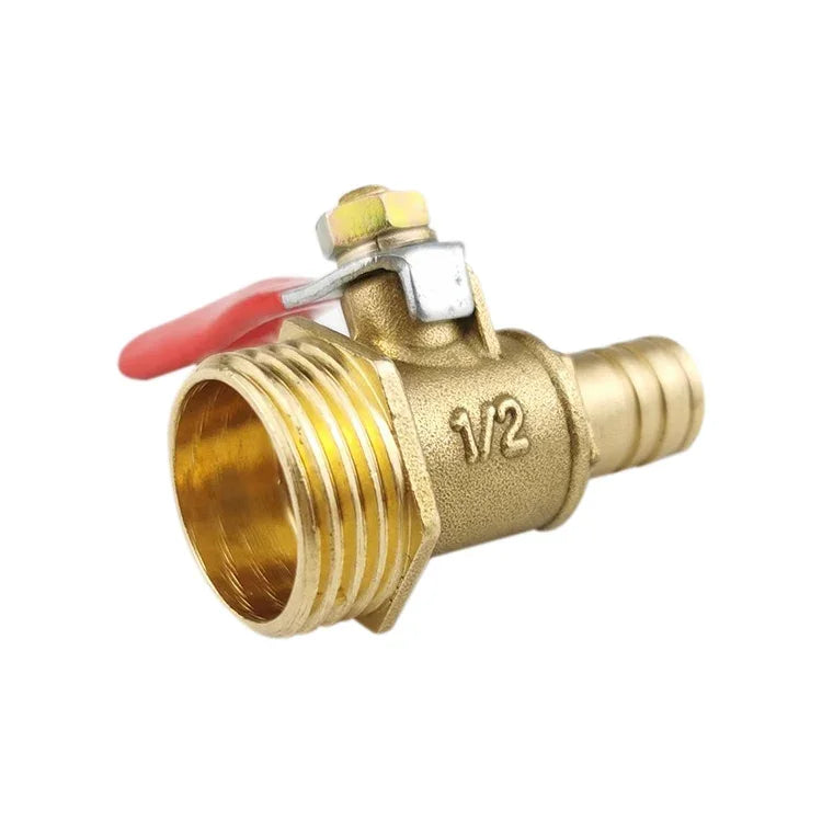 空気圧ホースコネクター銅製ボールバルブ、内側2バーブ8mm、内側2バーブ10mm、内側3バーブ8mm、内外1 1/8インチ、内外2 1/4インチ、内外3 3/8インチ、内外4 1/2インチ、ダブル内側1 1/8インチ