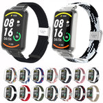 Braided Nylon Buckle Integrated Watch Band, For Xiaomi Mi Band 7 Pro