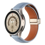 折りたたみバックル本革ウォッチバンド、Samsung Galaxy Watch 5用