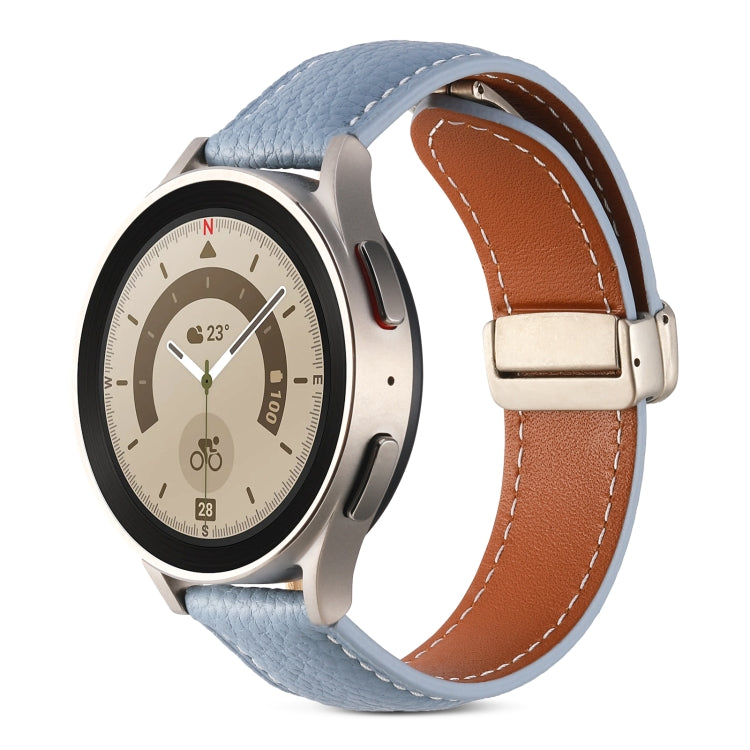 折りたたみバックル本革ウォッチバンド、Samsung Galaxy Watch 5用