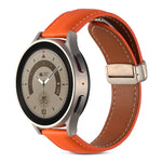 折りたたみバックル本革ウォッチバンド、Samsung Galaxy Watch 5用