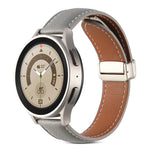折りたたみバックル本革ウォッチバンド、Samsung Galaxy Watch 5用