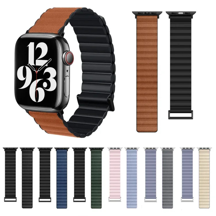 TPUマグネティックウォッチバンド、Apple Watch Ultra 49mm / シリーズ8＆7 45mm / SE 2＆6＆SE＆5＆4 44mm / 3＆2＆1 42mm用、Apple Watch シリーズ8＆7 41mm / SE 2＆6＆SE＆5＆4 40mm / 3＆2＆1 38mm用