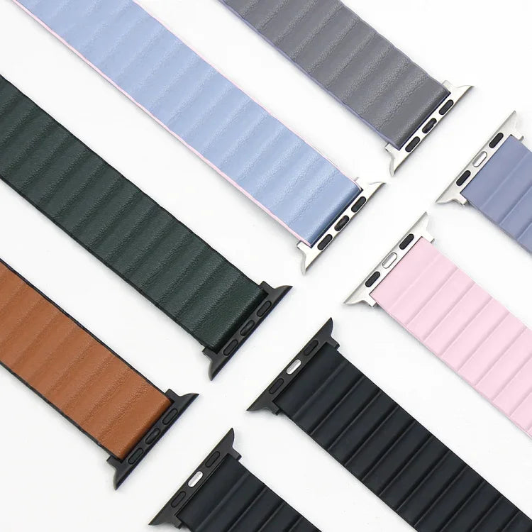 TPUマグネティックウォッチバンド、Apple Watch Ultra 49mm / シリーズ8＆7 45mm / SE 2＆6＆SE＆5＆4 44mm / 3＆2＆1 42mm用、Apple Watch シリーズ8＆7 41mm / SE 2＆6＆SE＆5＆4 40mm / 3＆2＆1 38mm用