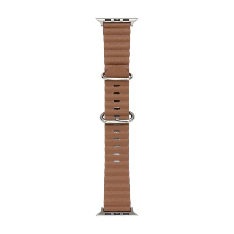 オーシャンスタイルレザーウォッチストラップ、Apple Watch Ultra 49mm / シリーズ8＆7 45mm / SE 2＆6＆SE＆5＆4 44mm / 3＆2＆1 42mm用、Apple Watch Ultra 49mm / シリーズ8＆7 45mm用、Apple Watch シリーズ8＆7 41mm / SE 2＆6＆SE＆5＆4 40mm / 3＆2＆1 38mm用