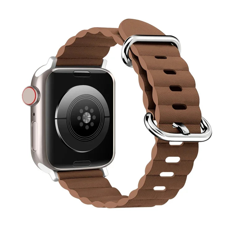 オーシャンスタイルレザーウォッチストラップ、Apple Watch Ultra 49mm / シリーズ8＆7 45mm / SE 2＆6＆SE＆5＆4 44mm / 3＆2＆1 42mm用、Apple Watch Ultra 49mm / シリーズ8＆7 45mm用、Apple Watch シリーズ8＆7 41mm / SE 2＆6＆SE＆5＆4 40mm / 3＆2＆1 38mm用