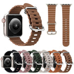 オーシャンスタイルレザーウォッチストラップ、Apple Watch Ultra 49mm / シリーズ8＆7 45mm / SE 2＆6＆SE＆5＆4 44mm / 3＆2＆1 42mm用、Apple Watch Ultra 49mm / シリーズ8＆7 45mm用、Apple Watch シリーズ8＆7 41mm / SE 2＆6＆SE＆5＆4 40mm / 3＆2＆1 38mm用