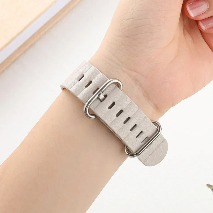 オーシャンスタイルレザーウォッチストラップ、Apple Watch Ultra 49mm / シリーズ8＆7 45mm / SE 2＆6＆SE＆5＆4 44mm / 3＆2＆1 42mm用、Apple Watch Ultra 49mm / シリーズ8＆7 45mm用、Apple Watch シリーズ8＆7 41mm / SE 2＆6＆SE＆5＆4 40mm / 3＆2＆1 38mm用