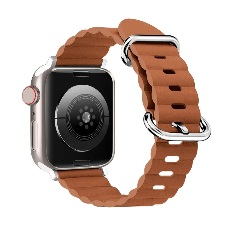 オーシャンスタイルレザーウォッチストラップ、Apple Watch Ultra 49mm / シリーズ8＆7 45mm / SE 2＆6＆SE＆5＆4 44mm / 3＆2＆1 42mm用、Apple Watch Ultra 49mm / シリーズ8＆7 45mm用、Apple Watch シリーズ8＆7 41mm / SE 2＆6＆SE＆5＆4 40mm / 3＆2＆1 38mm用