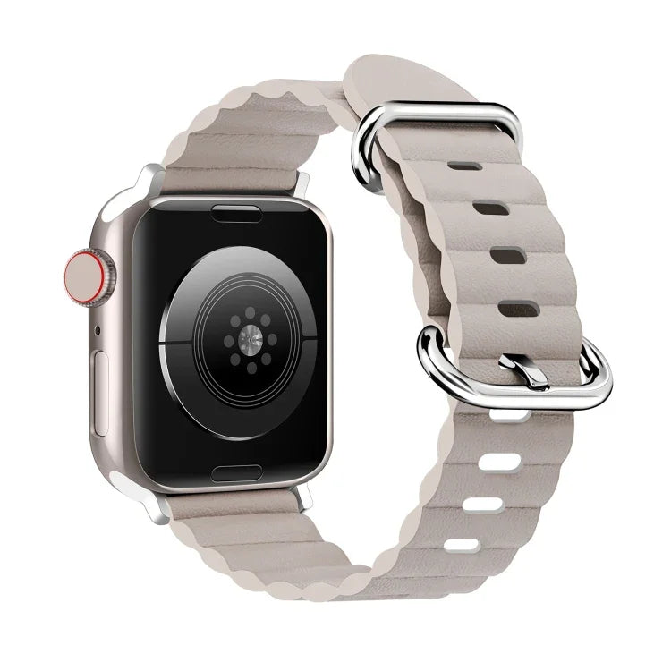 オーシャンスタイルレザーウォッチストラップ、Apple Watch Ultra 49mm / シリーズ8＆7 45mm / SE 2＆6＆SE＆5＆4 44mm / 3＆2＆1 42mm用、Apple Watch Ultra 49mm / シリーズ8＆7 45mm用、Apple Watch シリーズ8＆7 41mm / SE 2＆6＆SE＆5＆4 40mm / 3＆2＆1 38mm用