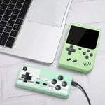 MK800 ダブルズ 3.0インチ マカロン ミニ ハンドヘルド ゲームコンソール 内蔵800ゲーム, MK800-Doubles / グレー, MK800-Doubles / ブルー, MK800-Doubles / ピンク, MK800-Doubles / イエロー, MK800-Doubles / グリーン