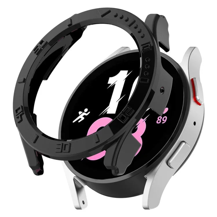 スケール付きハーフカバリーPCウォッチ保護ケース、Samsung Galaxy Watch5 / Watch4 44 mm用