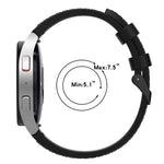 Samsung Galaxy Watch5 44mm / 40mm用シリコンレザーブラックバックルウォッチバンド、S、L