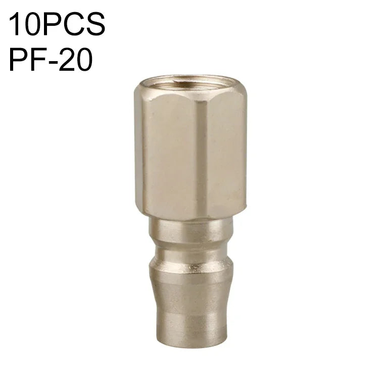 10個 Cタイプ自己ロック式空気圧クイックフィッティングコネクター、PF-20、PH-20、PM-20、PP-20、SF-20、SH-20、SM-20、SP-20、PF-30、PH-30、PM-30、PP-30、SF-30、SH-30、SM-30、SP-30、PF-40、PH-40、PM-40、PP-40、SF-40、SH-40、SM-40、SP-40、SF+PF-20、SF+PF-30、SF+PF-...