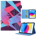 Colored Drawing Leather Smart Tablet Case, For iPad 10th Gen 10.9 2022