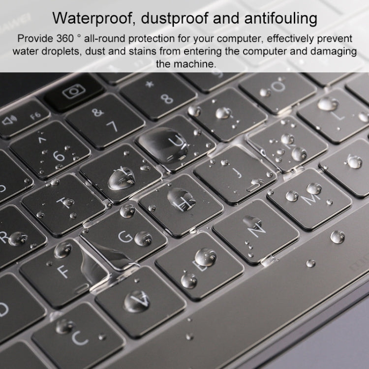 透明防塵 TPU ノートパソコンキーボード保護フィルム、Huawei MateBook X Pro用、Huawei MateBook D 15.6インチ用