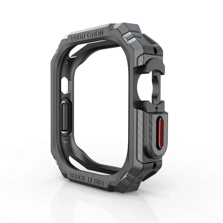 TPU＋PCカーボンファイバー衝撃吸収ケース、Apple Watch Ultra 3 / 2 / 1 49mm用