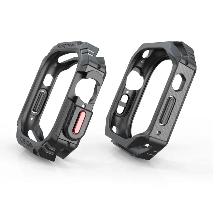 TPU＋PCカーボンファイバー衝撃吸収ケース、Apple Watch Ultra 3 / 2 / 1 49mm用