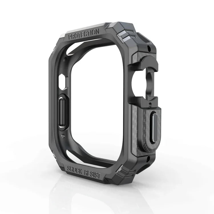 TPU＋PCカーボンファイバー衝撃吸収ケース、Apple Watch Ultra 3 / 2 / 1 49mm用