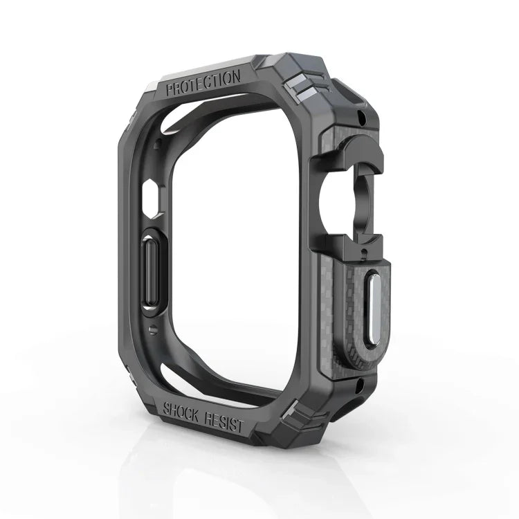 TPU＋PCカーボンファイバー衝撃吸収ケース、Apple Watch Ultra 3 / 2 / 1 49mm用