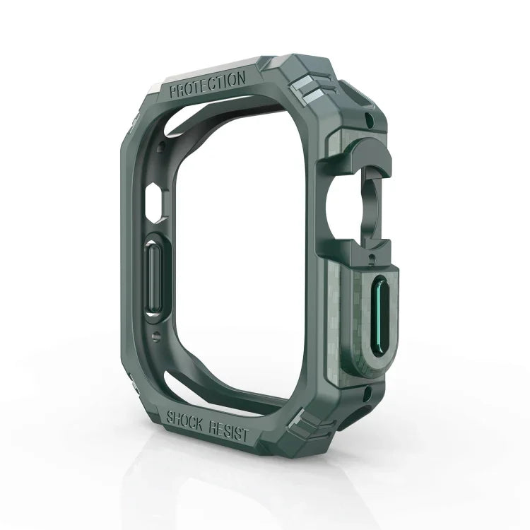 TPU＋PCカーボンファイバー衝撃吸収ケース、Apple Watch Ultra 3 / 2 / 1 49mm用