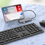 Onten OTN-UC910 USB-C / Type-Cポータブル多機能ハブドッキングステーション、OTN-UC910