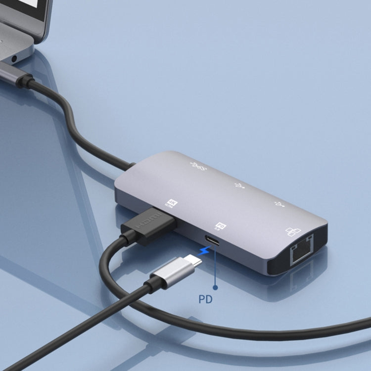 Onten OTN-UC910 USB-C / Type-Cポータブル多機能ハブドッキングステーション、OTN-UC910
