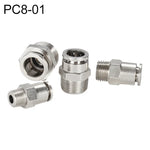 LAIZE ニッケルメッキ銅製オスねじストレート空気圧クイックコネクター、PC4-01、PC4-02、PC4-M5、PC6-01、PC6-02、PC6-03、PC6-04、PC6-M5、PC8-01、PC8-02、PC8-03、PC8-04、PC10-01、PC10-02、PC10-03、PC10-04、PC12-01、PC12-02、PC12-03、PC12-04、PC14-02