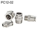 LAIZE ニッケルメッキ銅製オスねじストレート空気圧クイックコネクター、PC4-01、PC4-02、PC4-M5、PC6-01、PC6-02、PC6-03、PC6-04、PC6-M5、PC8-01、PC8-02、PC8-03、PC8-04、PC10-01、PC10-02、PC10-03、PC10-04、PC12-01、PC12-02、PC12-03、PC12-04、PC14-02