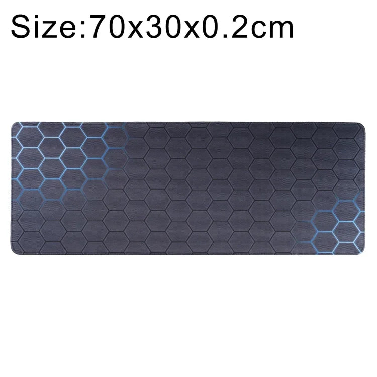 滑り止めラバークロス表面ゲーミングマウスマット キーボードパッド、60 x 30 x 0.2cm、70 x 30 x 0.2cm
