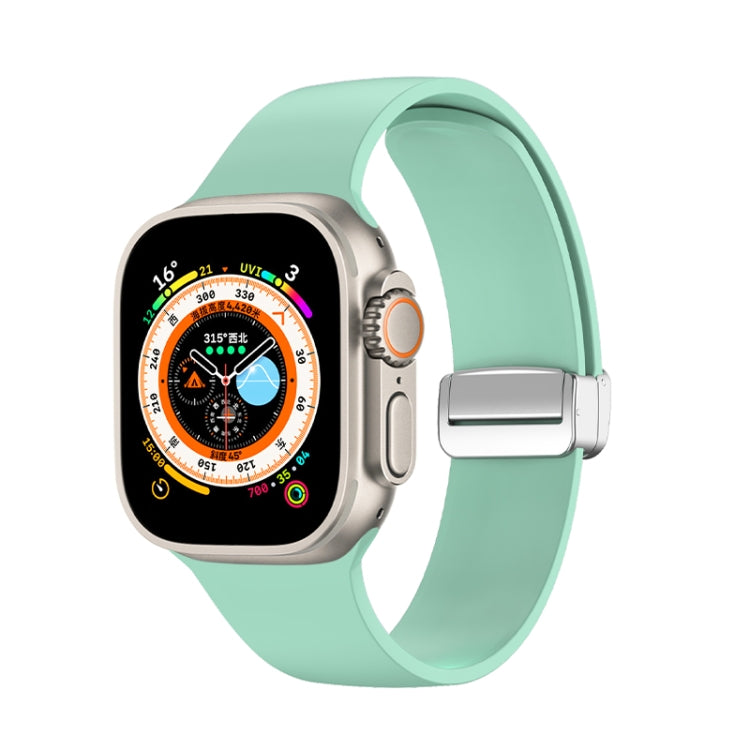 フォールディングバックルシリコンウォッチバンド、Apple Watch Ultra 49mm用、Apple Watch シリーズ8＆7 45mm / SE 2＆6＆SE＆5＆4 44mm / 3＆2＆1 42mm用